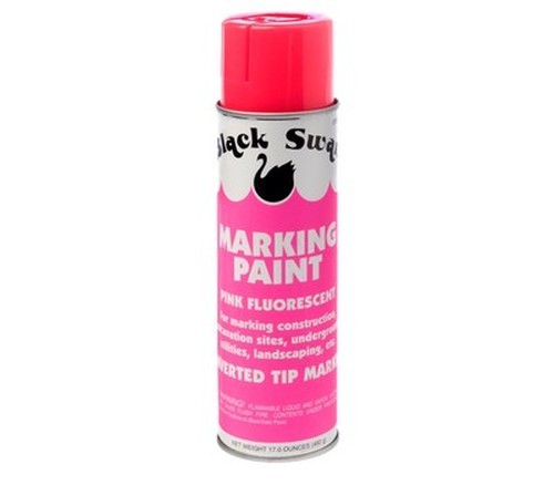 Black Swan 15130 Marking Paint 17oz Pink Water-Based Fast-Drying Non-Clogging