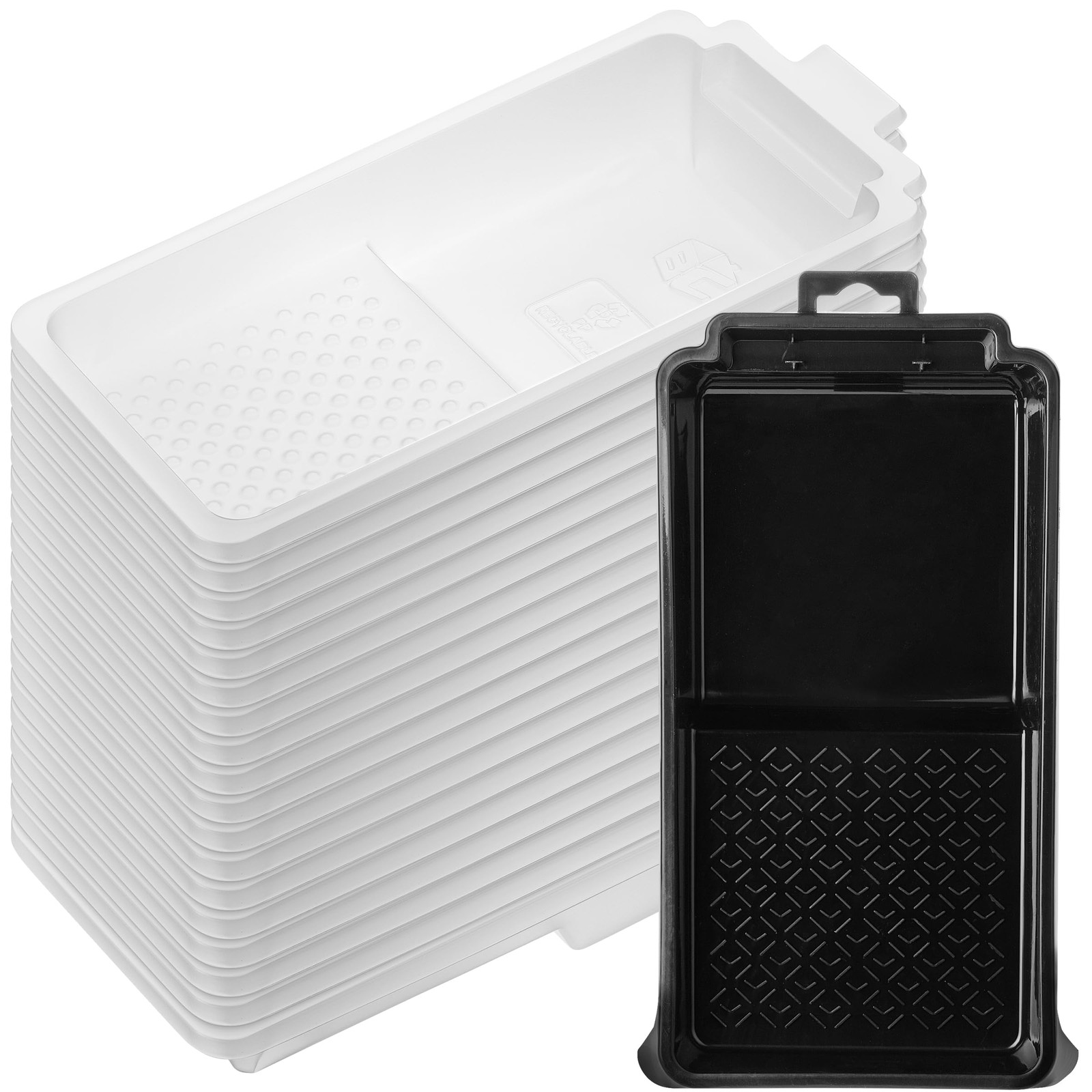 Bates- Paint Tray Liner, 4 Inches, One Plastic 4 inch, 21 pcs, White