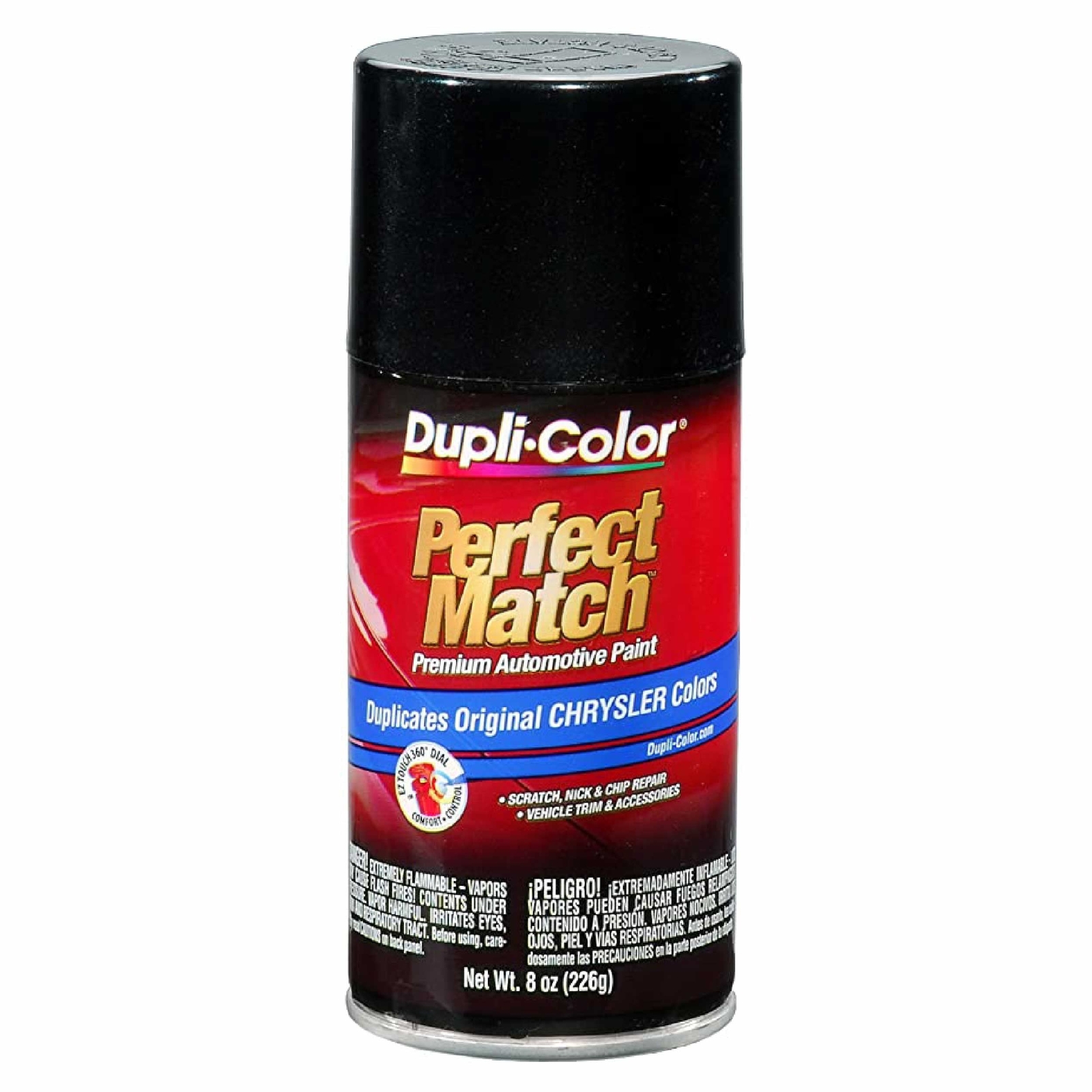 Dupli Color Perfect Match Automotive Spray Paint 8 Ounce Brilliant Black