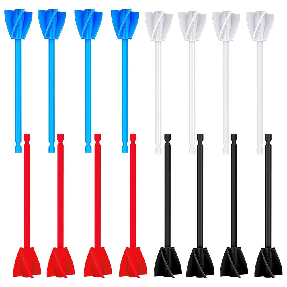 16Pcs Resin Mixer Paddles,Reusable Plastic Paint Mixer Drill Attachment6083
