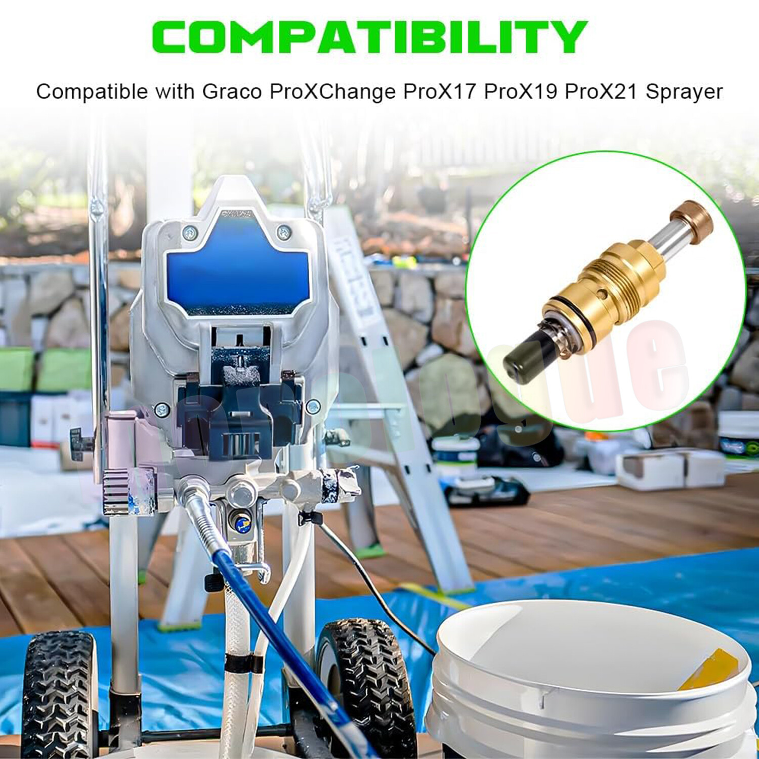 for Graco,Replace Paint Sprayer Pump 24Y-472 ProXChange Kit Magnum ProX17 ProX19