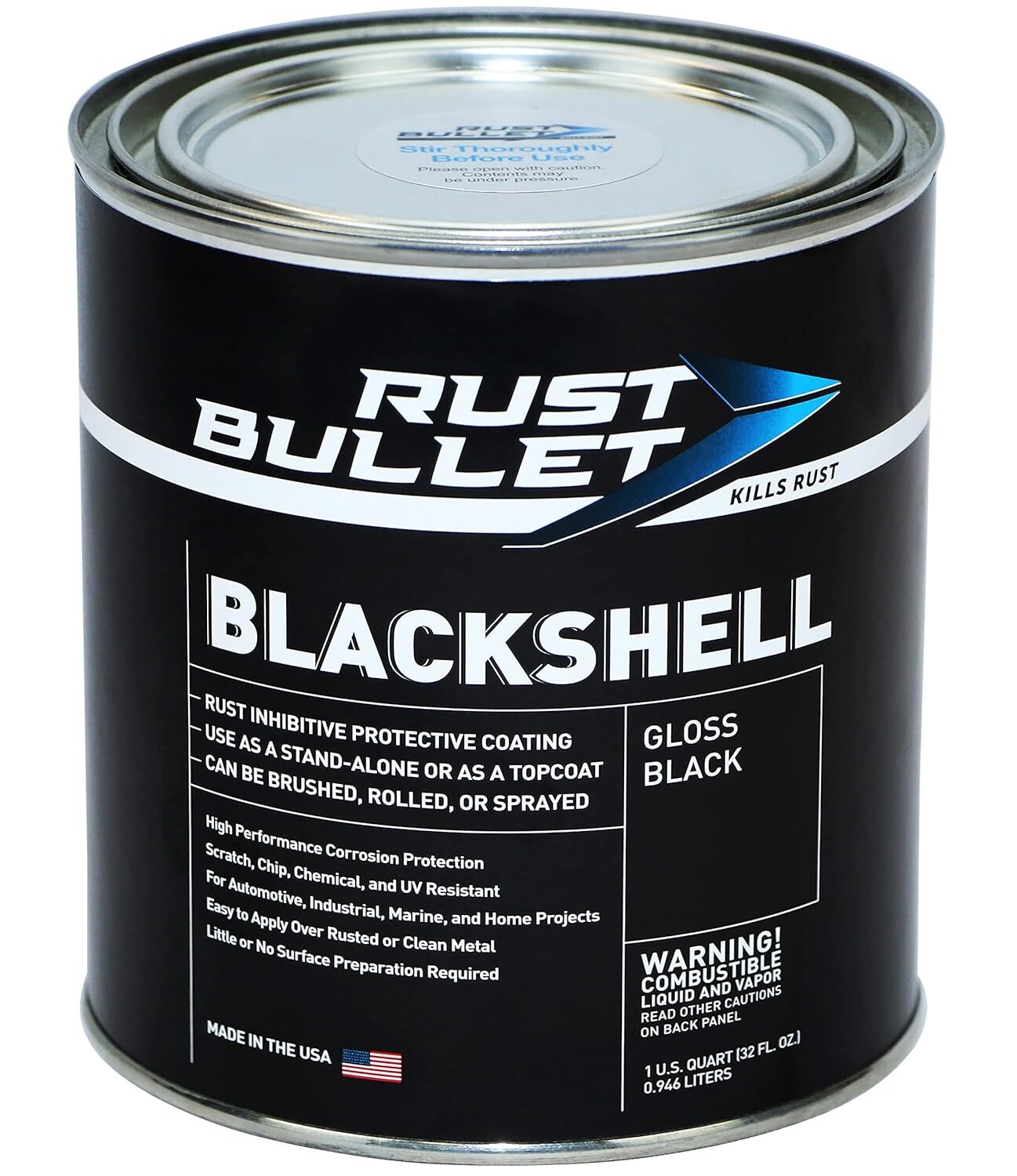 – Blackshell – Inhibidor De Oxido Negro Brillante, Revestimiento Preventivo De