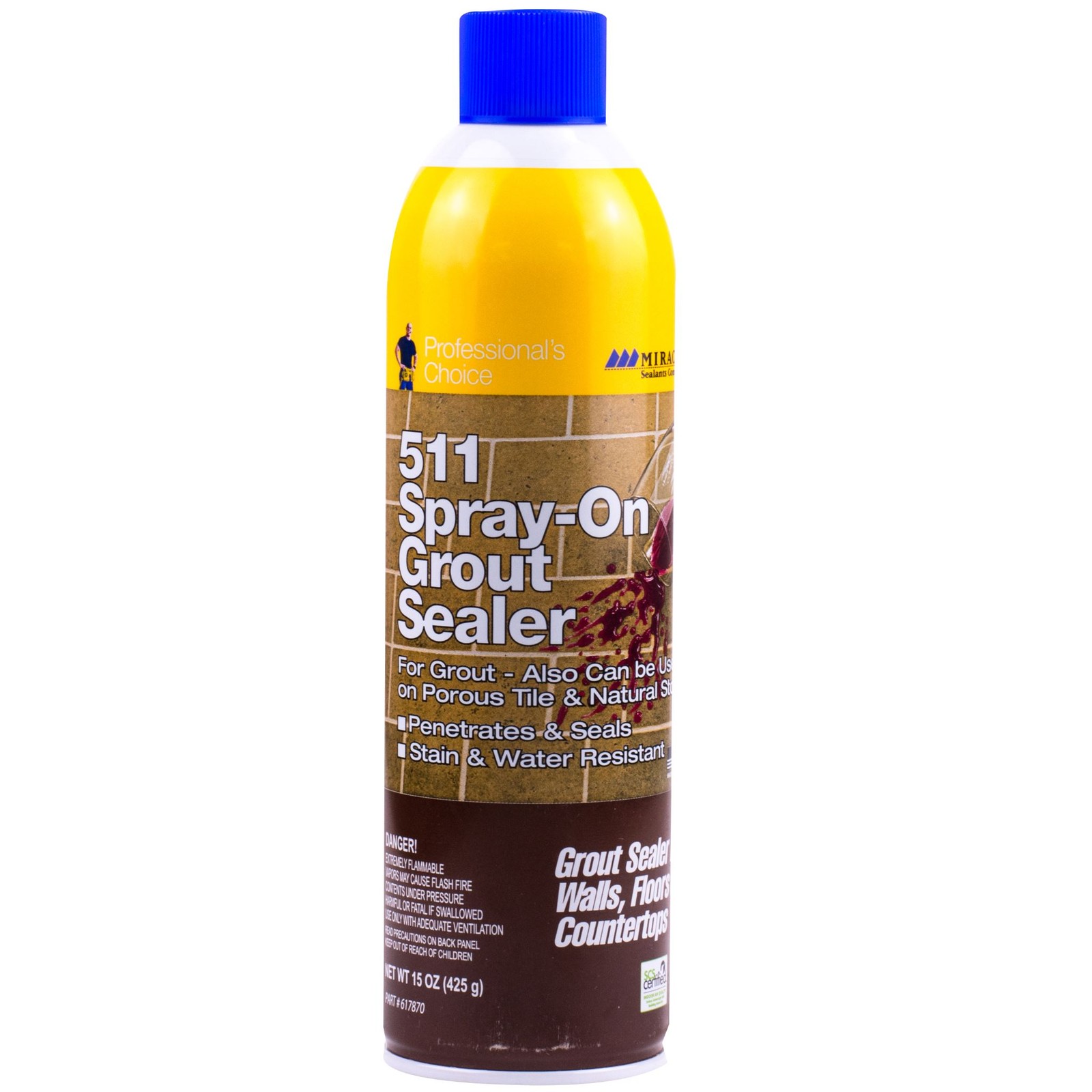 Miracle Sealants 511 Grout Sealer 15 OZ Spray