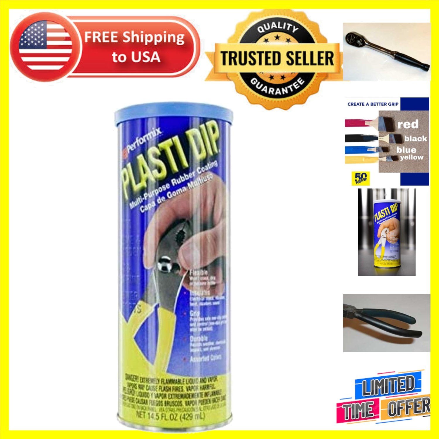 Plasti Dip Blue 14.5 Fl Oz: Versatile Specialty Rubber Coating for DIY Projects
