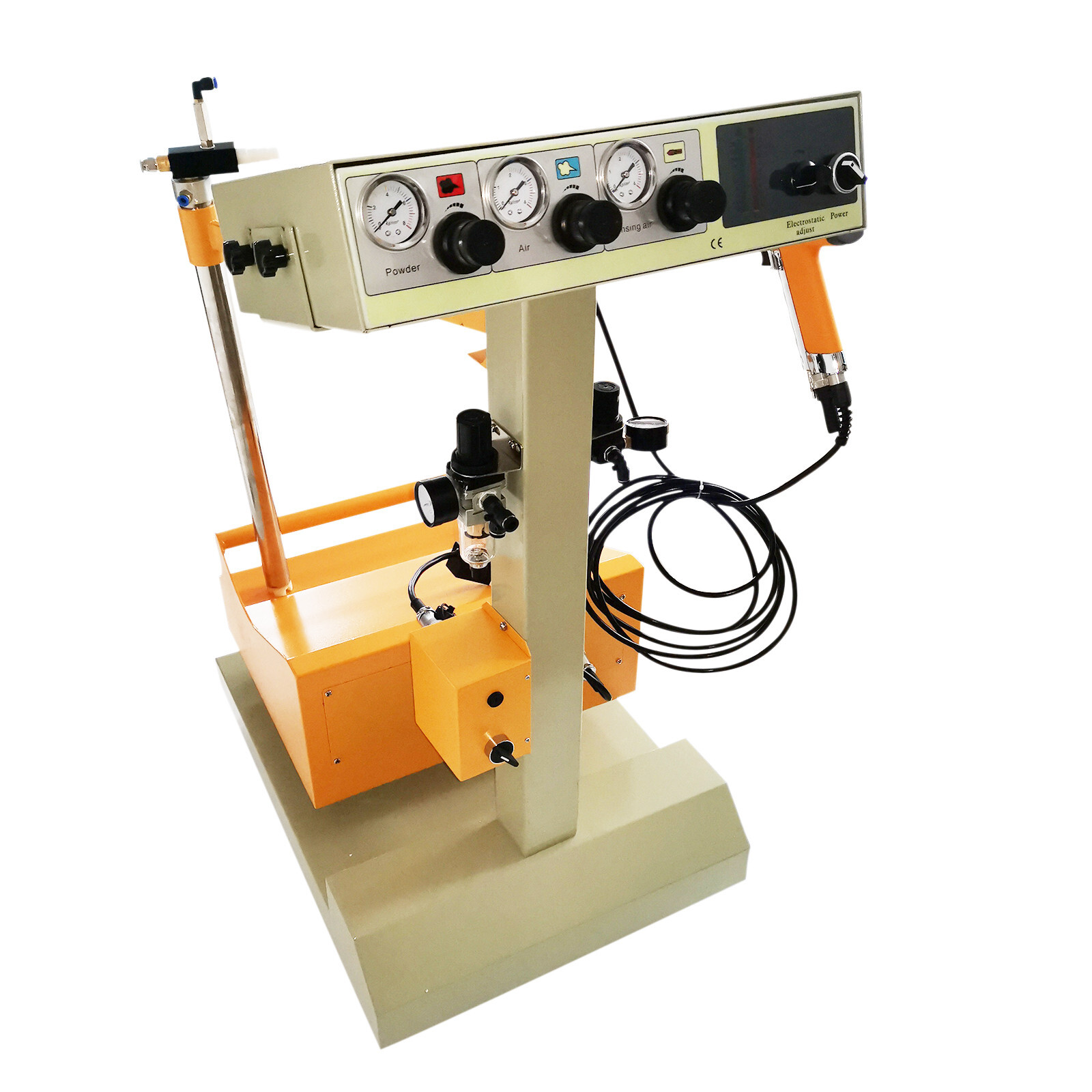 Single Gun Shock Suction Spray Molding Machine Electrostatic Adsorption 110V