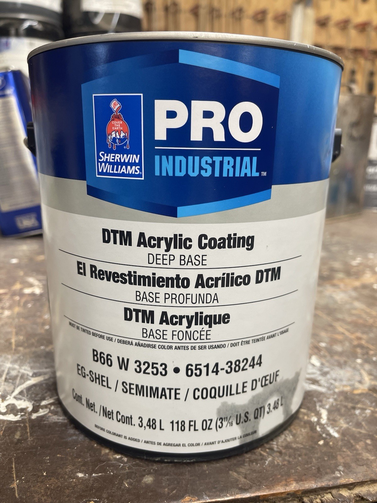 Sherwin Williams DTM Acrylic Paint / Iron Gray/ Eg-Shell/ Gallon