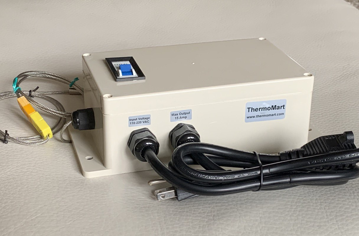 Plug & Play Powder Coating Paint Temperature Controller Gas Oven 6″ Tip Probe