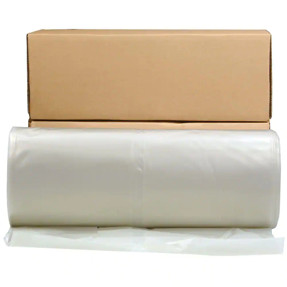 Plastic Sheeting Roll 12 ft x 100 ft Clear Opaque 6 mil Construction Cover NEW