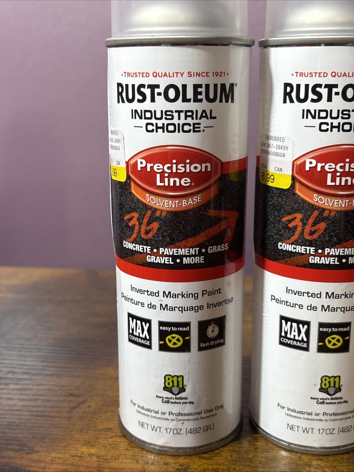 Inverted Marking Paint RUSTOLEUM Mixed Types Lot Of 4