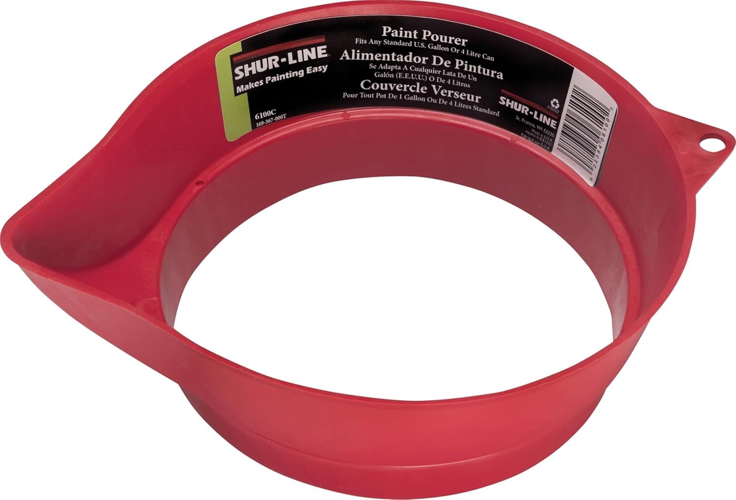Shur-Line 1 Gallon Paint Pourer – High Side Spout for Easy Stirring and Mixing