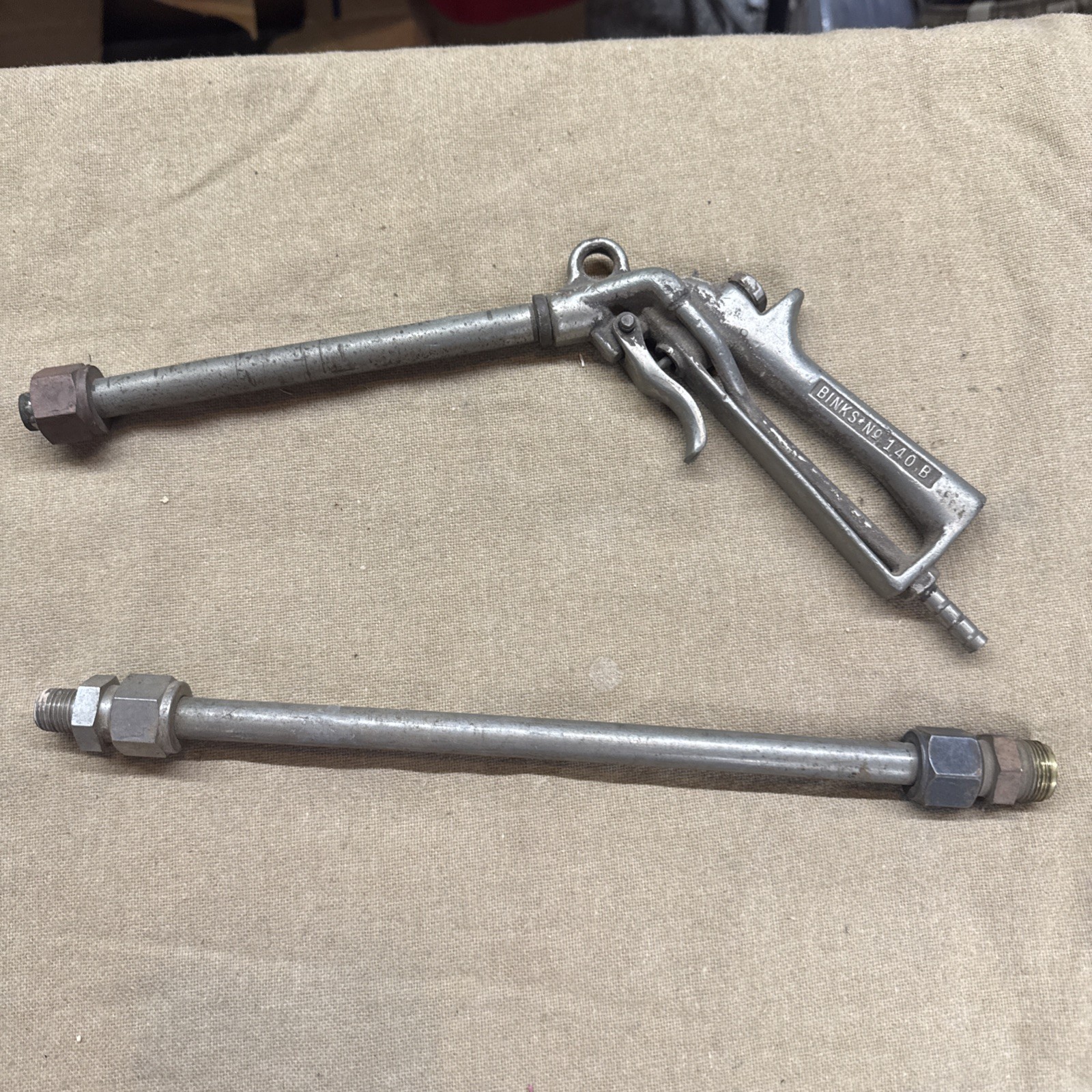 Binks 140-B Brass 140B Series Spray Gun With Extension