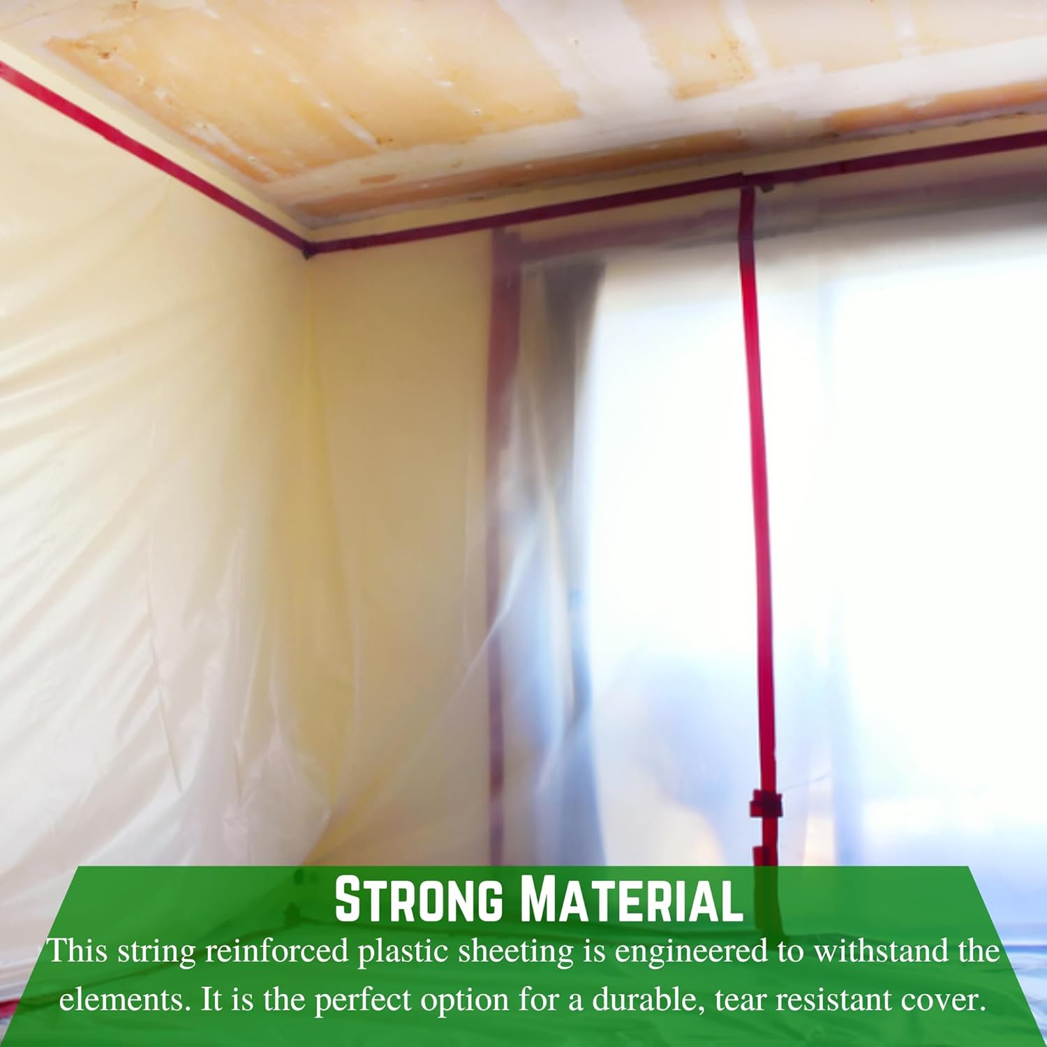 Farm Plastic Supply – Dura Skrim String Reinforced Clear Plastic Sheeting – 6 Mi