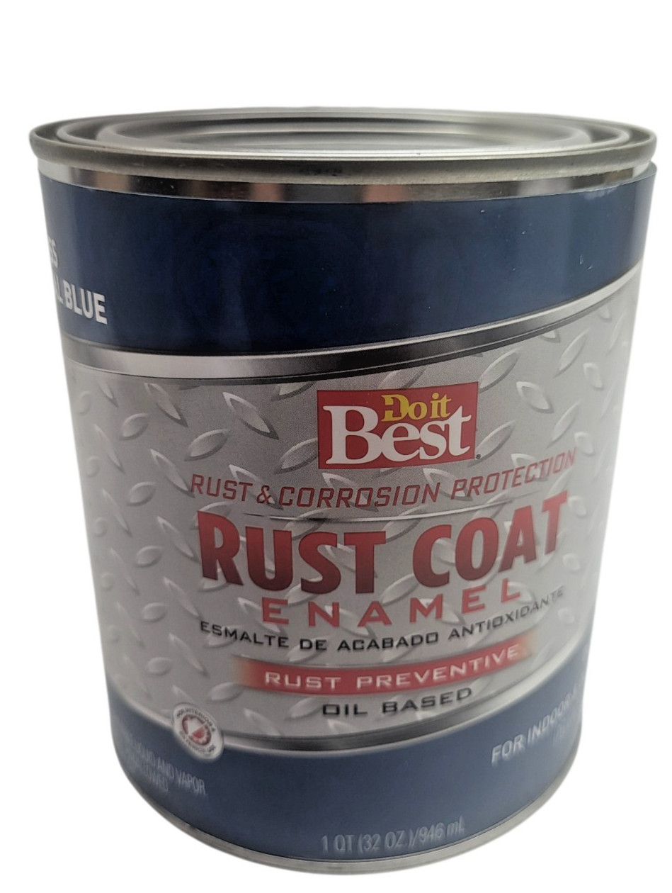 Paint Oil-Based Gloss Enamel, Royal Blue, 1 Qt. 771384 SIM Do it Best Rust Coat