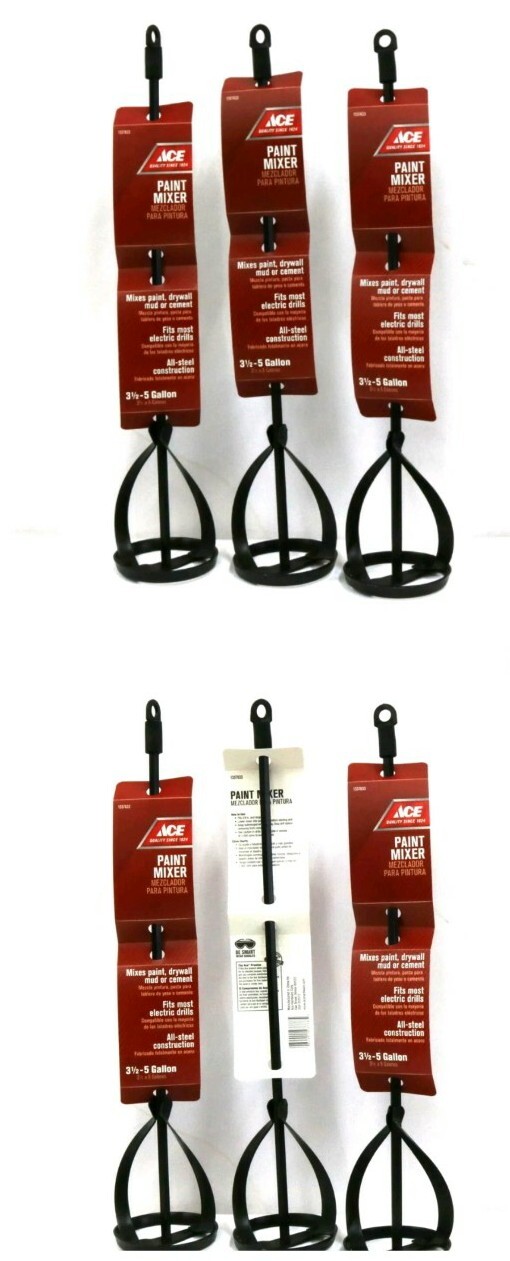 6 Pack Ace 3.5 – 5 Gallon Paint Mixer Fits Electric Drill