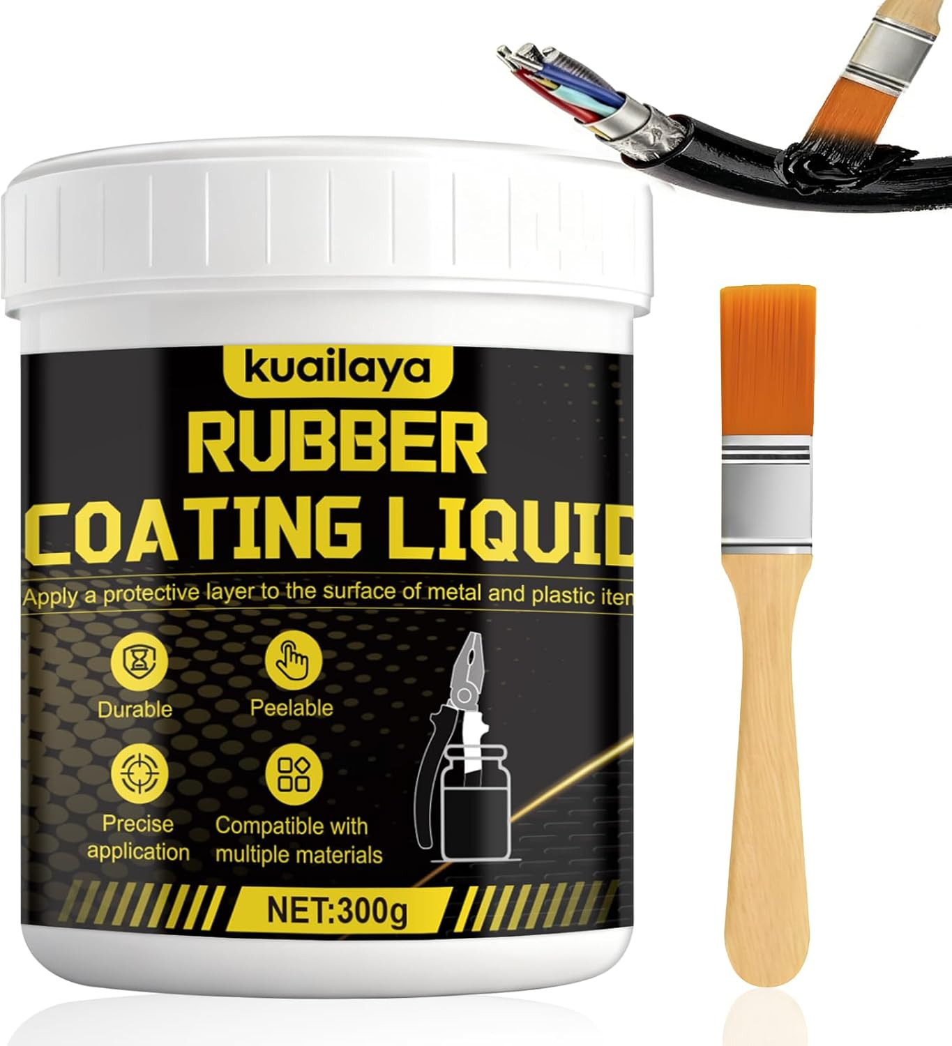 Rubber Dip for Tools, Liquid Rubber Dip Tool Handle Dip Coating Effective Protec