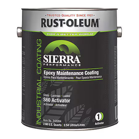 Rust-Oleum 248284 Epoxy Activator, Clear, Gloss, 1 Gal, 230 To 340 Sq.