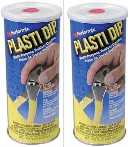 (2) ea Plasti Dip 11601-6 14.5 oz RED HD Liquid Rubber Tool Handle Grip Coating