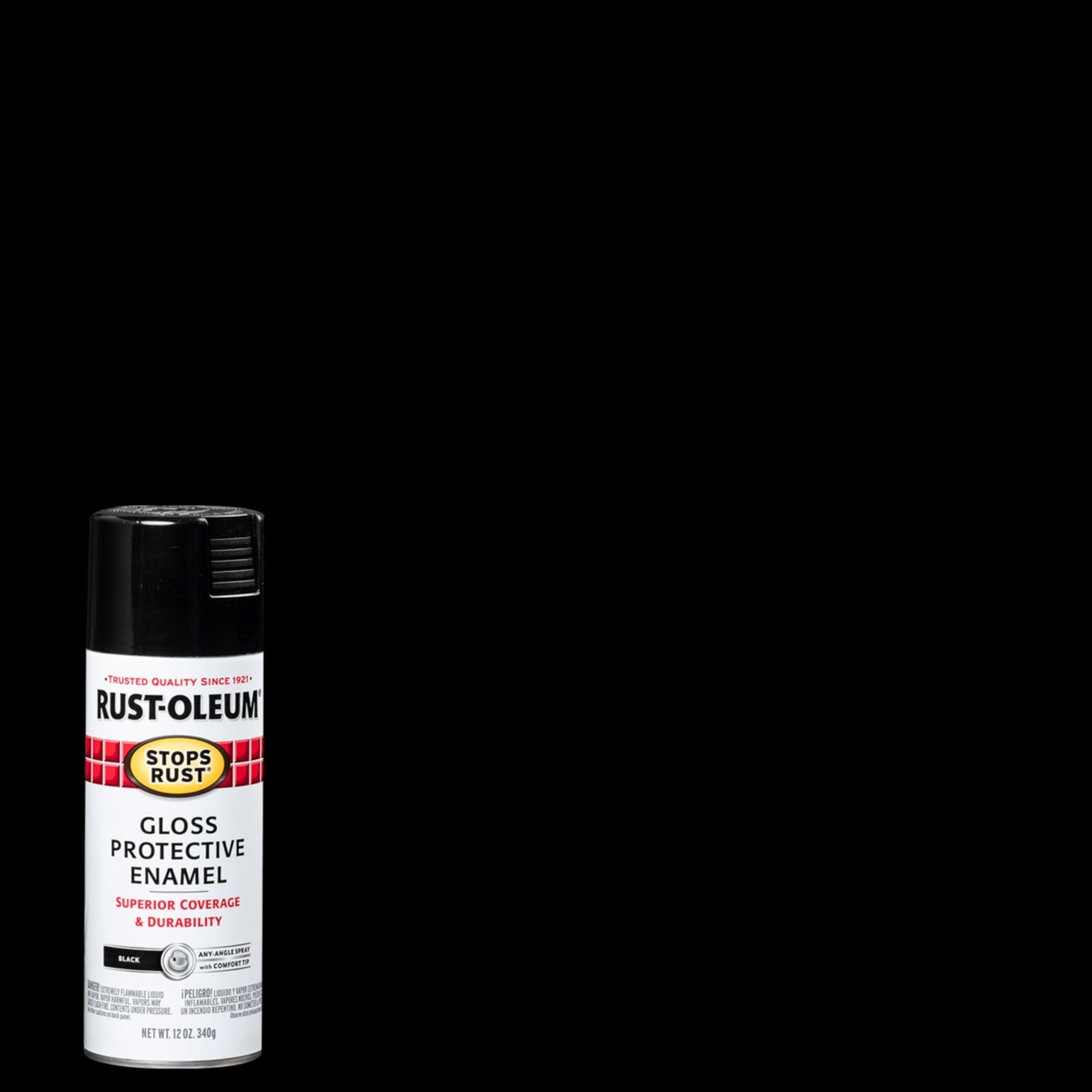 Rust-Oleum 7779830-6PK Stops Rust Spray 12 Ounce (Pack of 6), Gloss Black