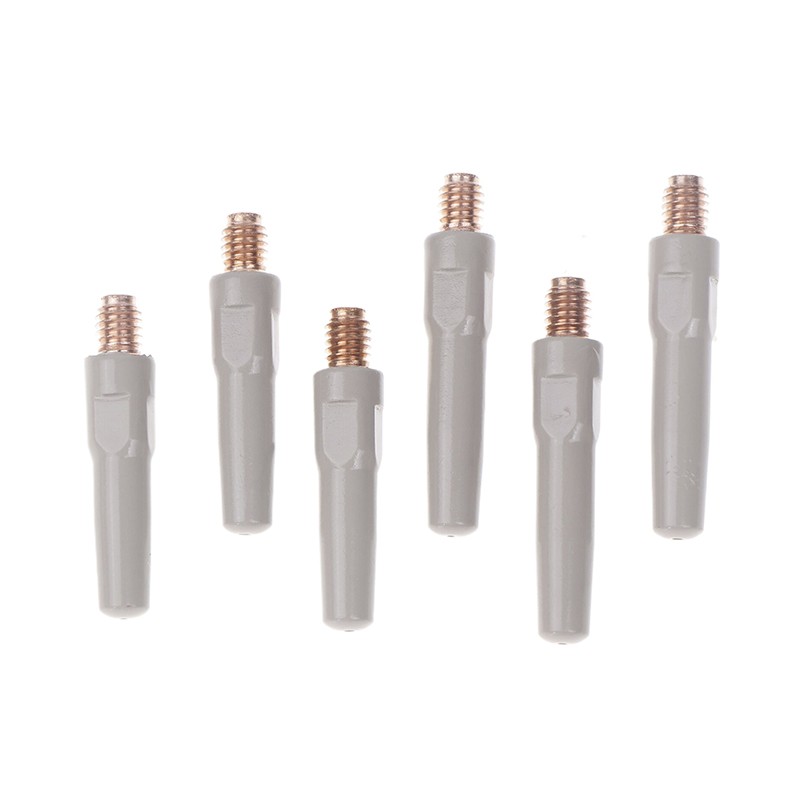 2Pcs/Set 15AK Welding Contact Tips New Coating Protect 25mm M6 Gas Nozzle Tip