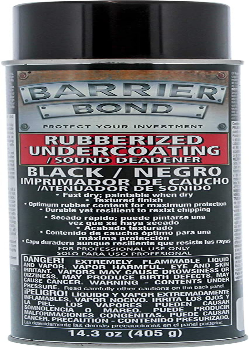 Barrier Bond Black Rubberized Undercoating Sound Deadener – 14.3 Fl