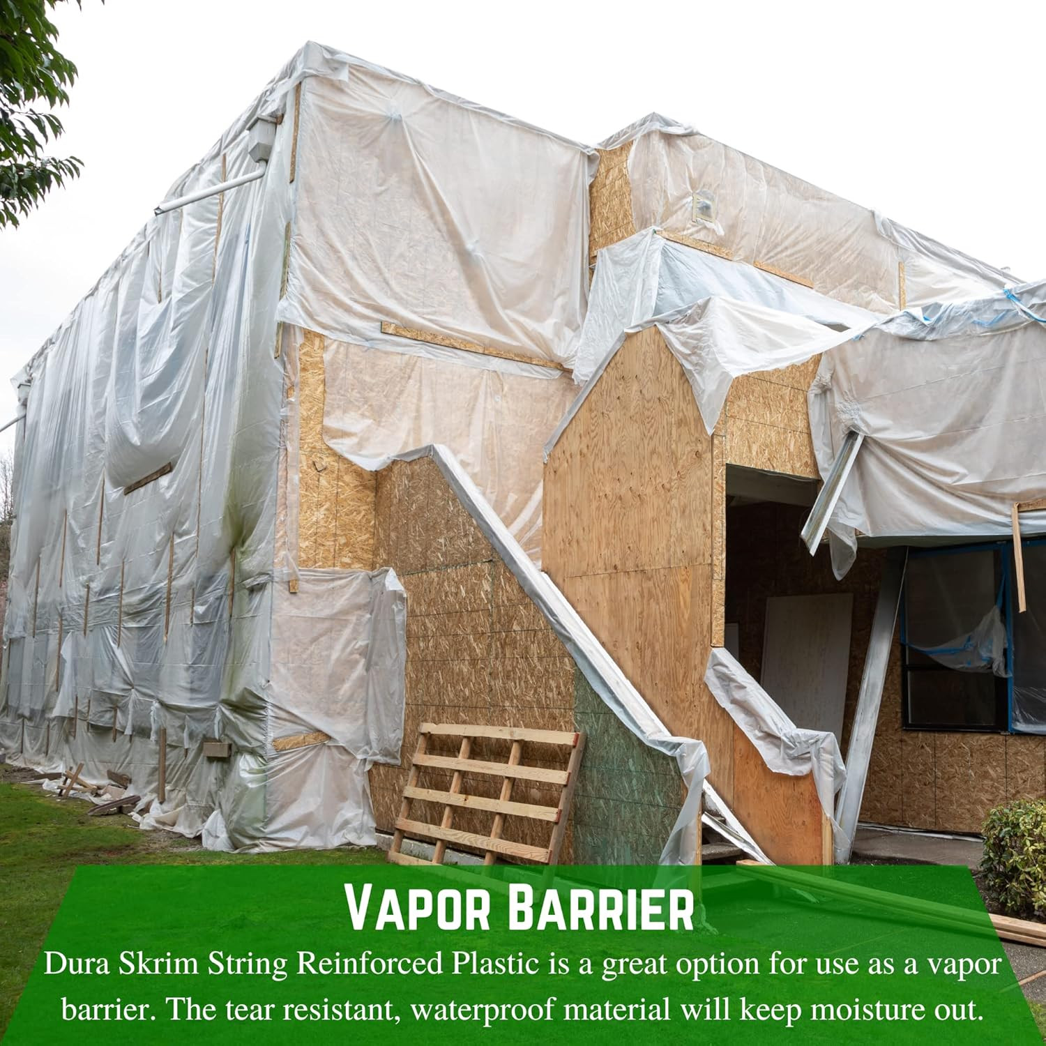 Farm Plastic Supply – Dura Skrim String Reinforced Clear Plastic Sheeting – 6 Mi
