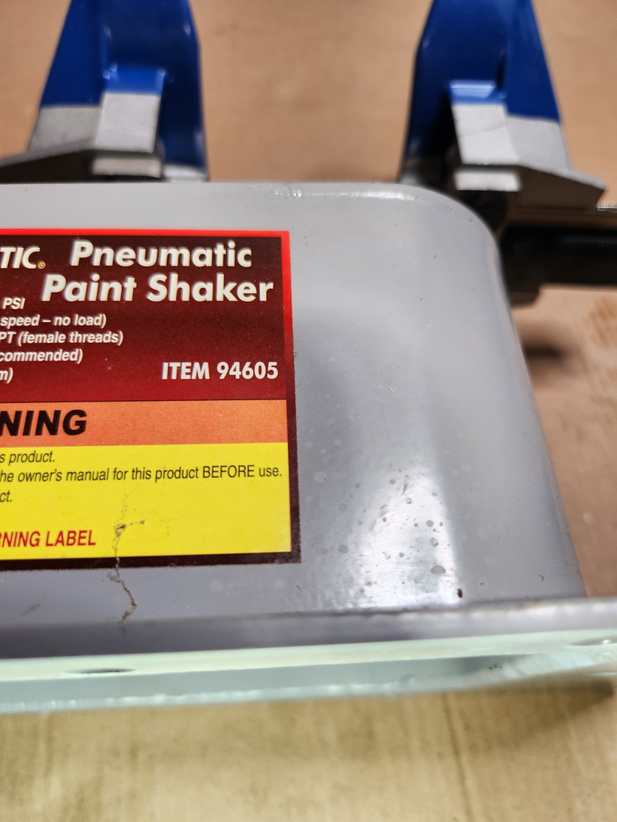 Pneumatic Paint Shaker Machine Air Pint Quart Gallon Mixer Nonsparking 1/4″ NPT