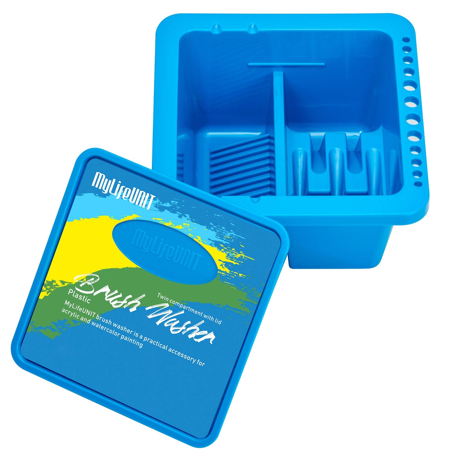 MyLifeUNIT Paint Brush Cleaner, 6.3 x x 3.35 inch, Blue