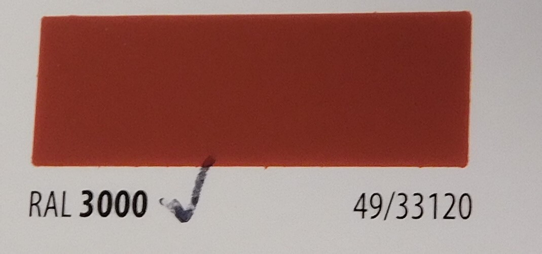 RAL 3000 Red 49/33120 1 LB Tiger Drylac