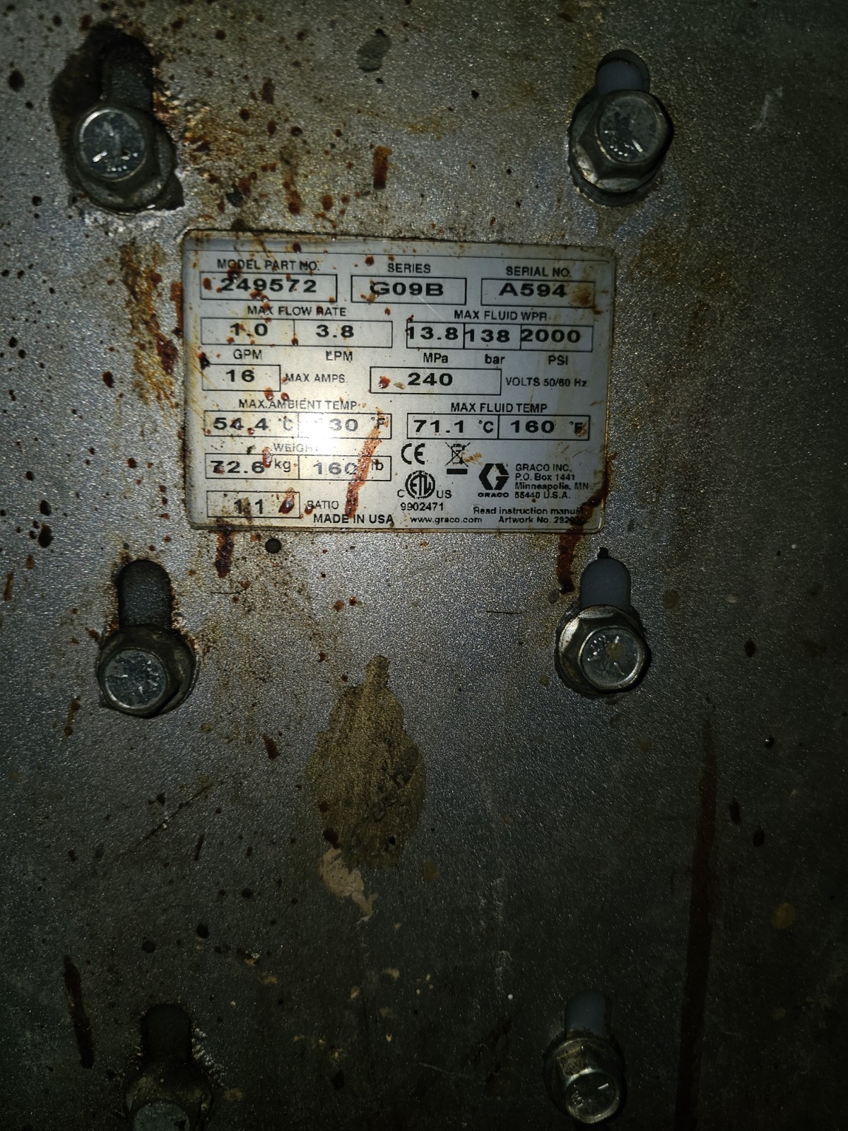 Graco Reactor E-10HP Spray Foam