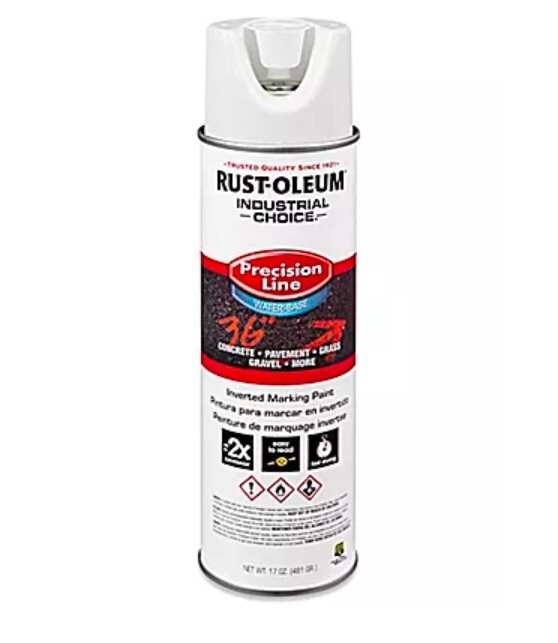 12-Pack Rust-Oleum 203039 Industrial Inverted Water-Based Marking Spray AU131