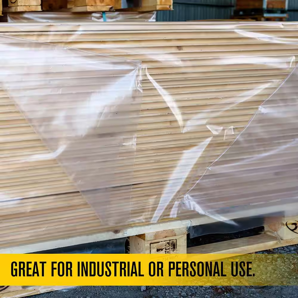 7.8 Micron Clear All Purpose Poly Sheeting – 9 Ft. X 400 Ft.- for Contractor NEW