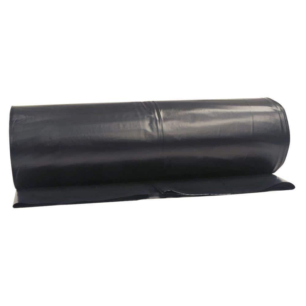 Polyethylene Plastic Sheeting Black 20′ x 100′ Construction Film 4 mil Thickness