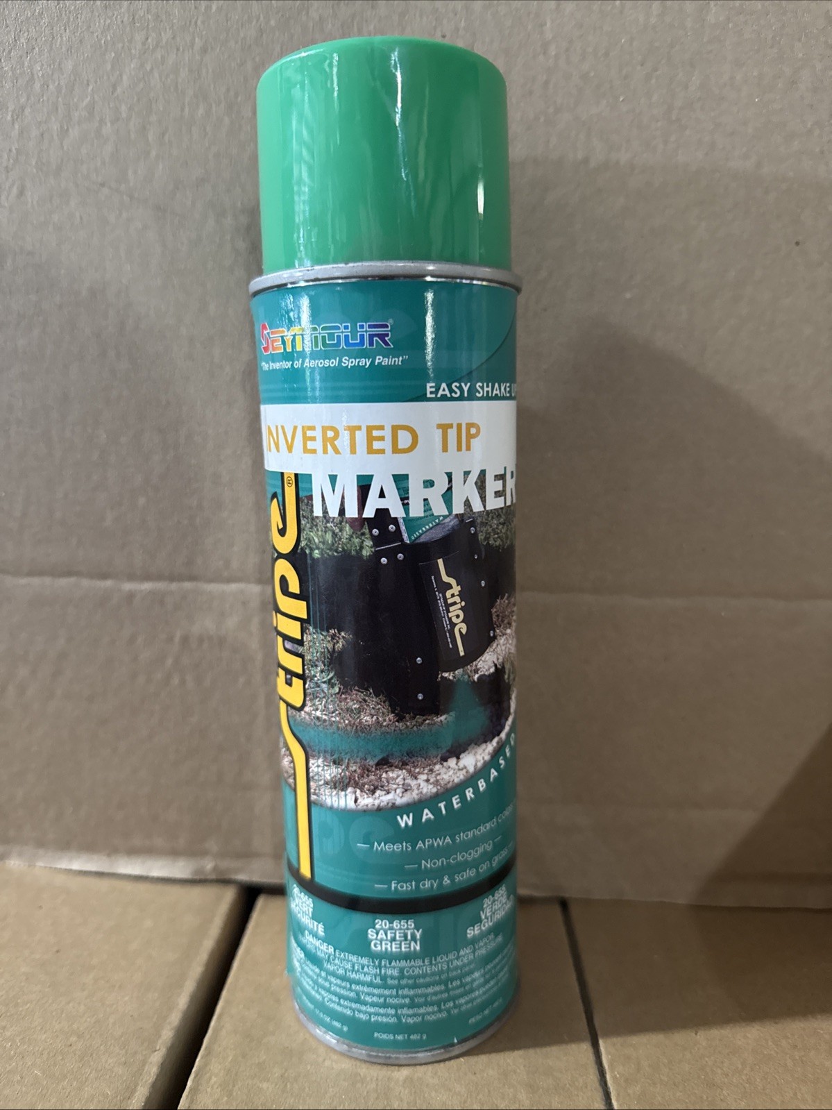 Seymour 20-655 Inverted Tip Safety Green Marking Paint 17 oz