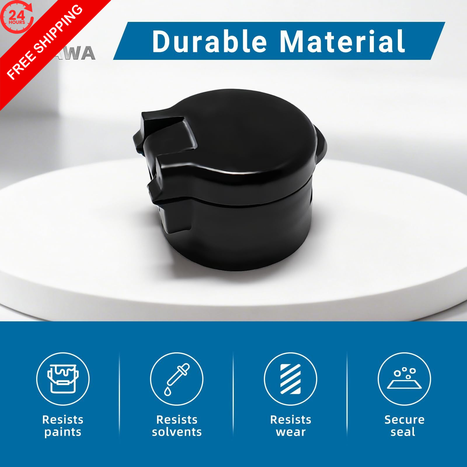 3PC 17P712 VacuValve Cap Compatible with Handheld Replaceable Black