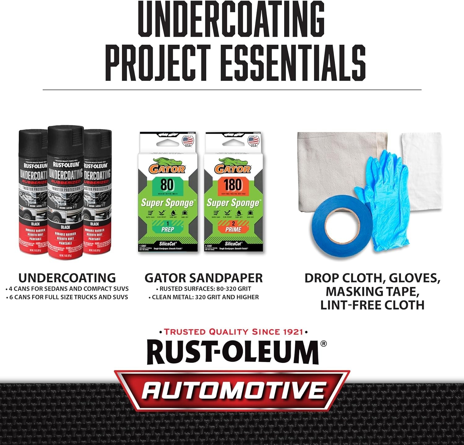 Truck Rubberized Undercoating Spray, 15 oz, Black
