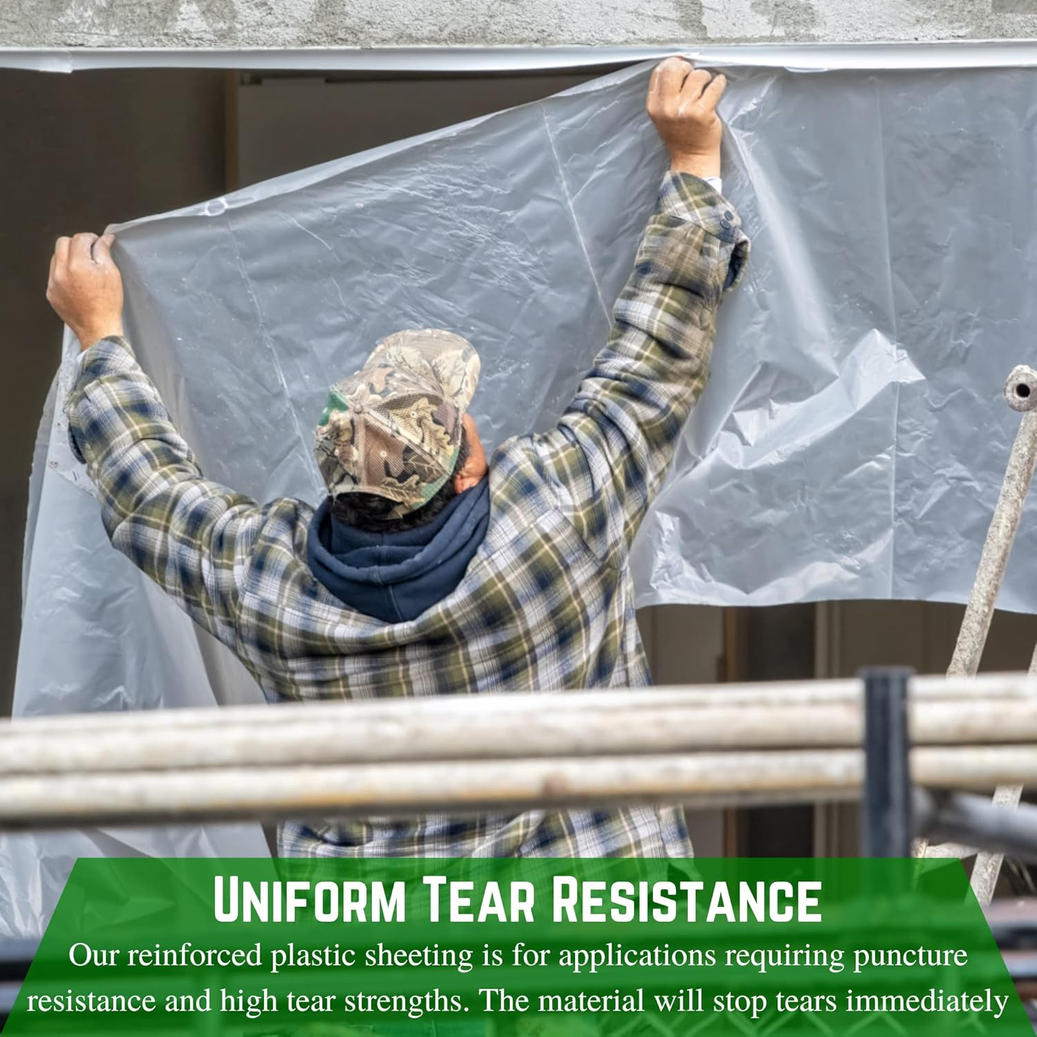 Farm Plastic Supply – Dura Skrim String Reinforced Clear Plastic Sheeting – 6 Mi