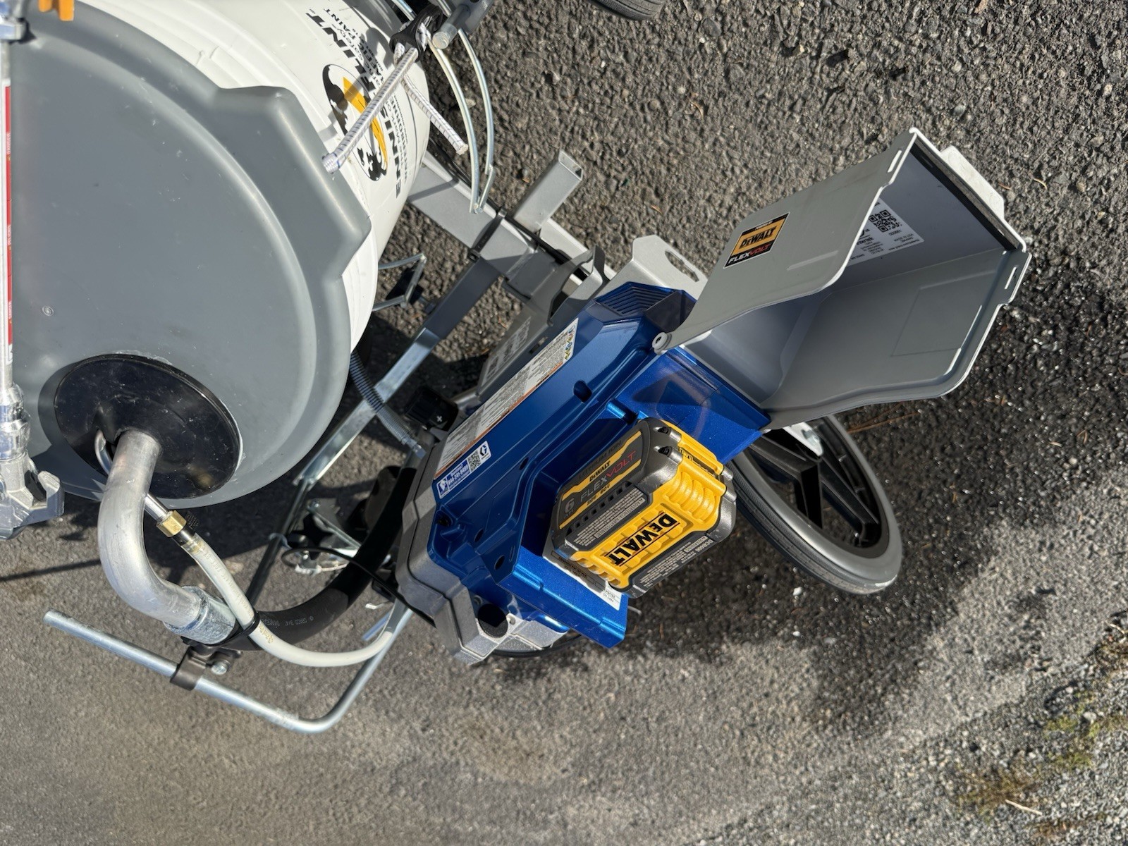 Graco FieldLazer ES100 Battery Line Striper Cart w/ 50ft Hose 5 Gal
