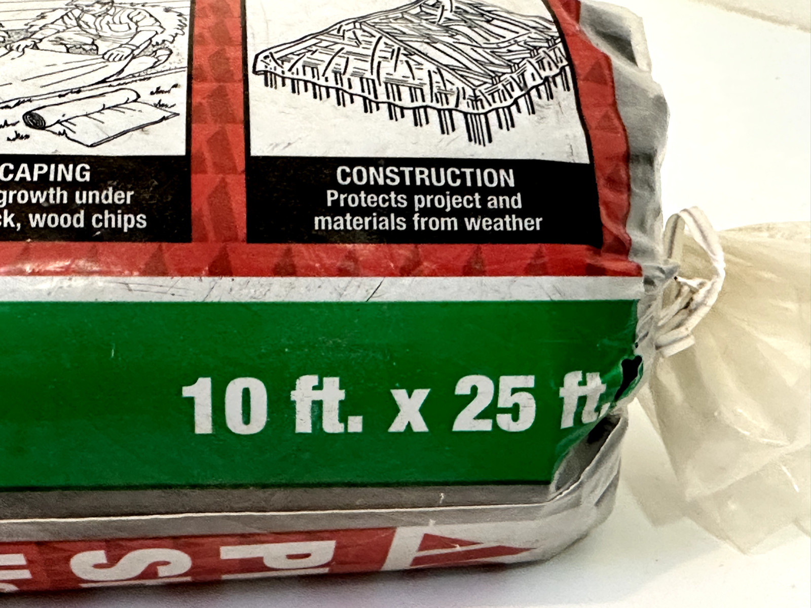 Ace Plastic Sheeting 4 mil x 10 ft. W x 25 ft. L Polyethylene Black 54302