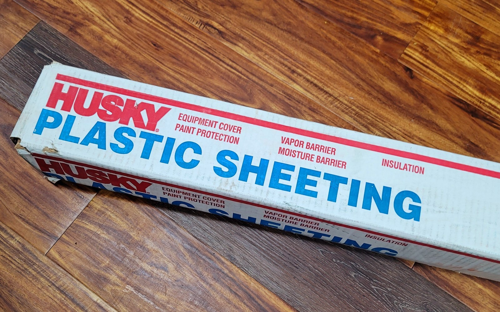 Husky Plastic Sheeting 1.5 MIL 12 ft x 200 ft Clear Polyethylene Film 2400 SQ FT