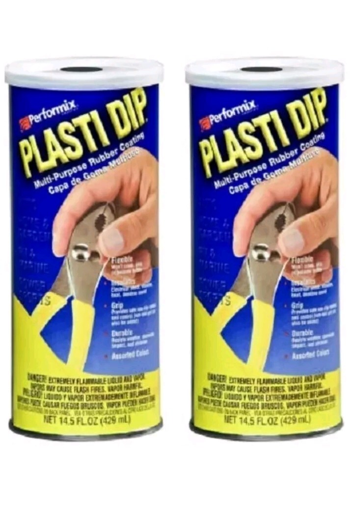 (2) ea Plasti Dip 11602-6 14.5 oz Yellow HD Liquid Rubber Tool Handle Coating