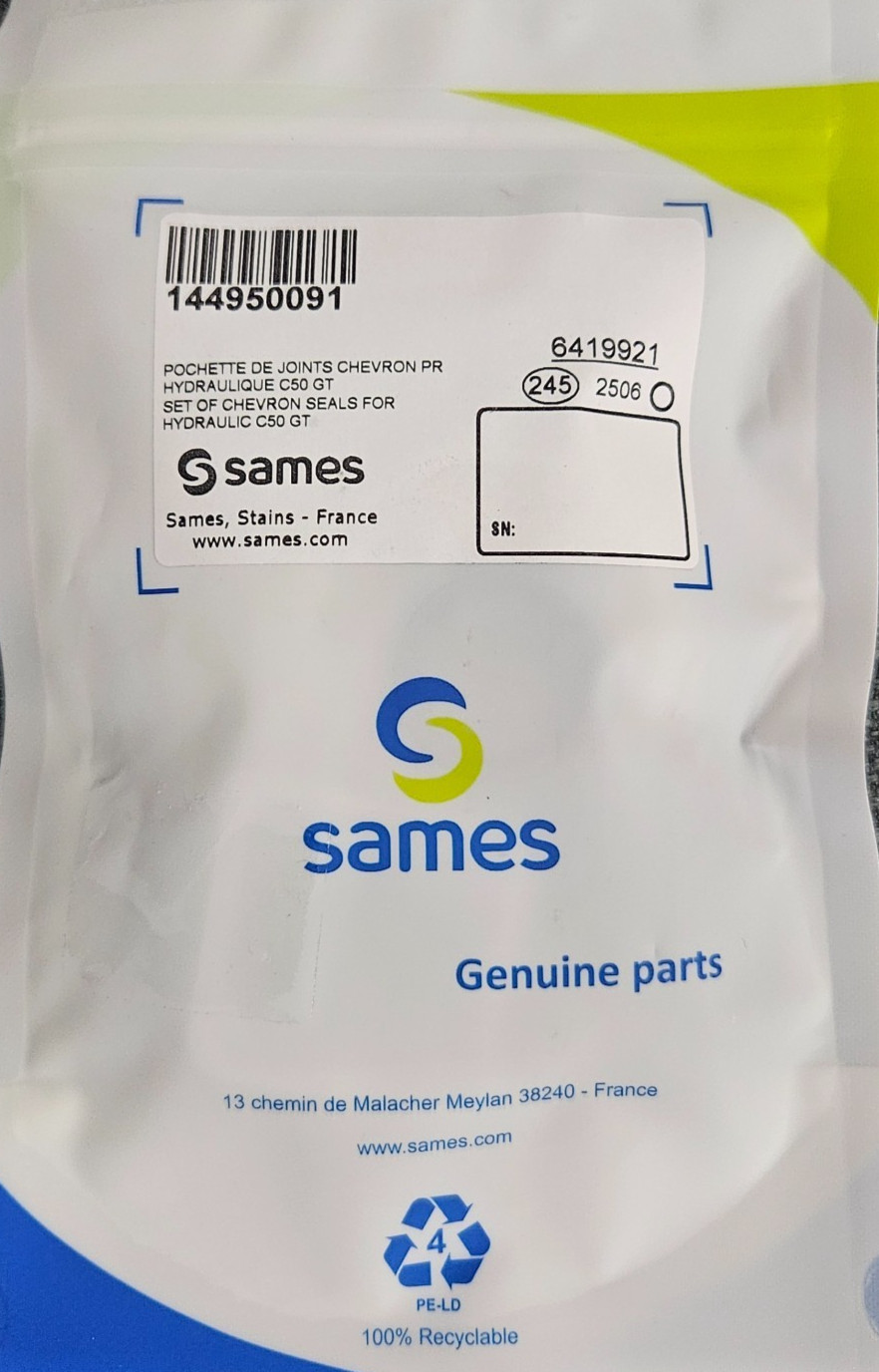 Sames / Kremlin H25 GT seal kit 144950091