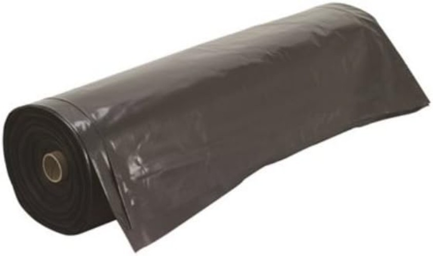 10ft x 25ft Black Plastic Sheeting – Water Resistant