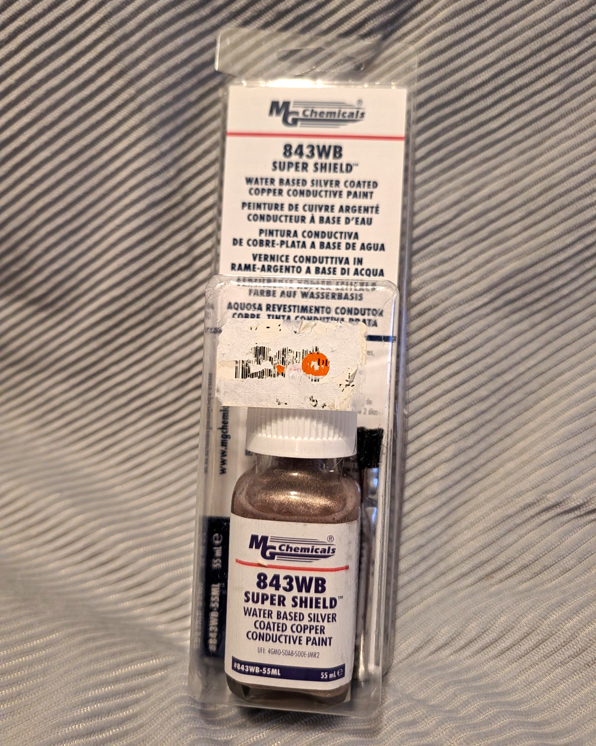 MG Chemicals 843WB-55ML Water-Based Silver Conductive Paint 55 mL Bottle