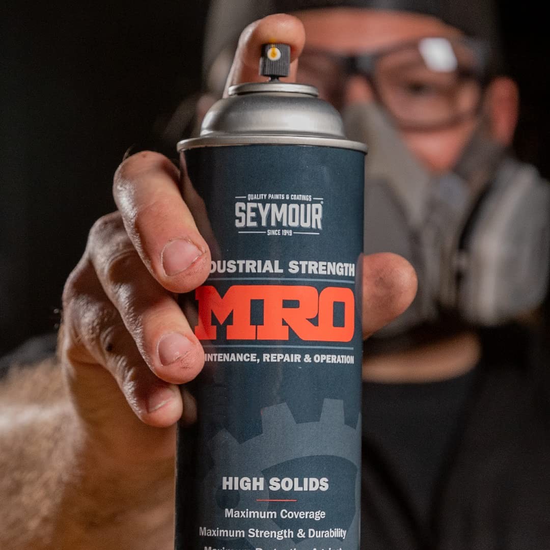 SEYMOUR 620-1433 Industrial MRO High Solids 16 Ounce (Pack of 1), Flat Black
