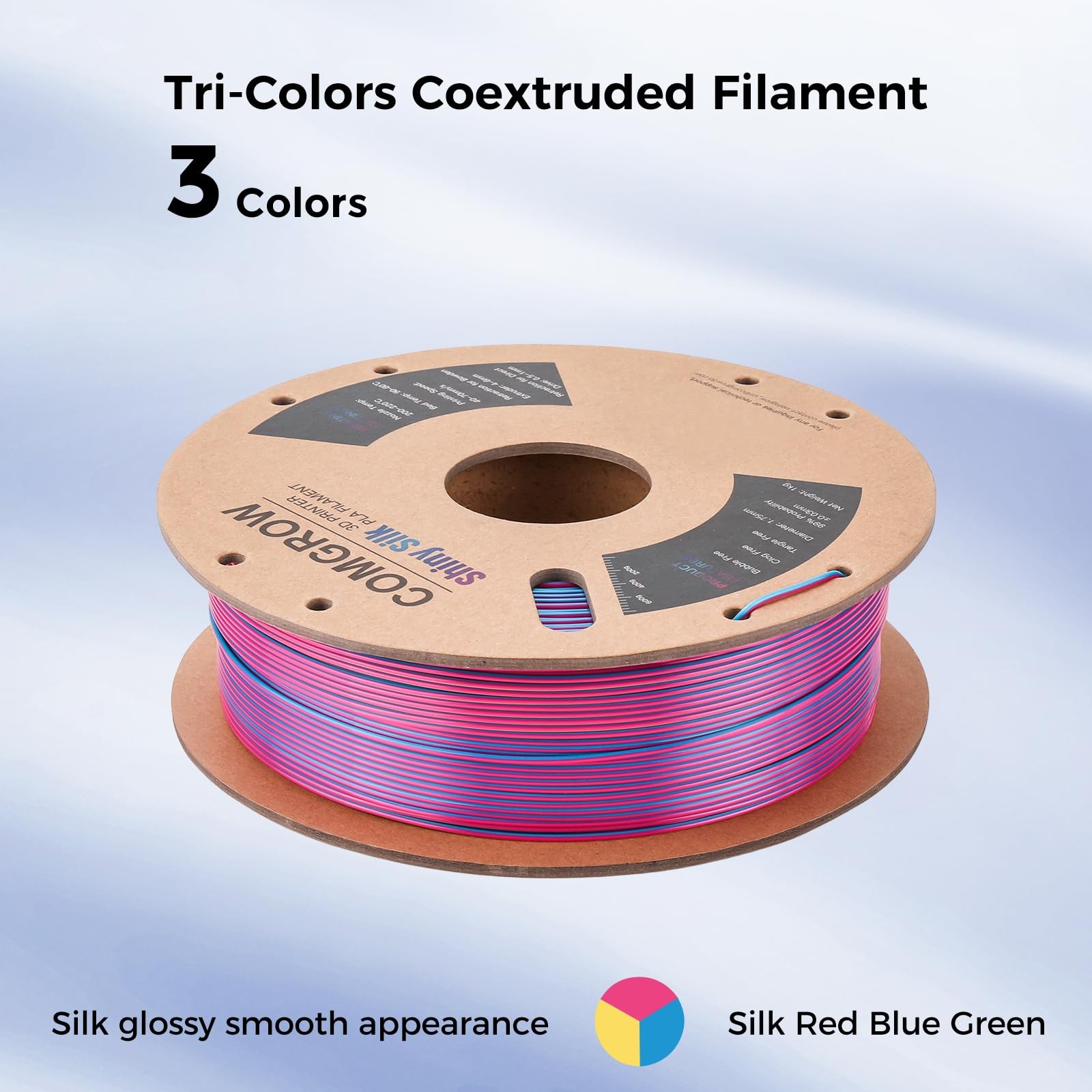 Red & Blue & Yellow+red & & Green+copper & Green & Purple+blue & & Orange