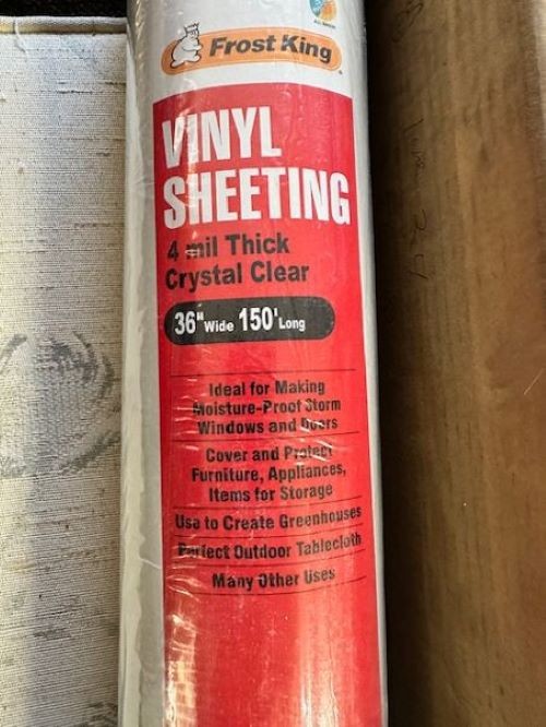 FROST KING V3650/4B VINYL SHEETING ROLL 36″ X 150′