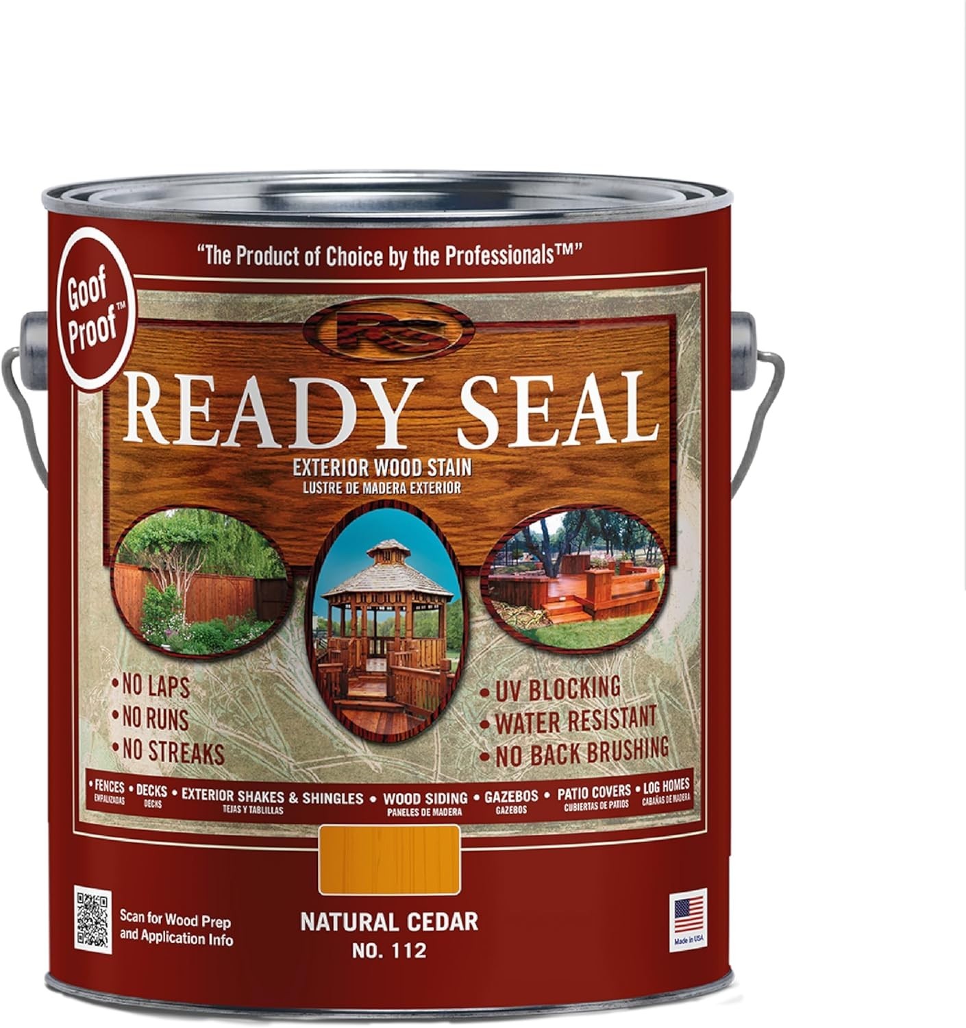 Ready Seal Natural Cedar 1 Gallon 7lb – 112