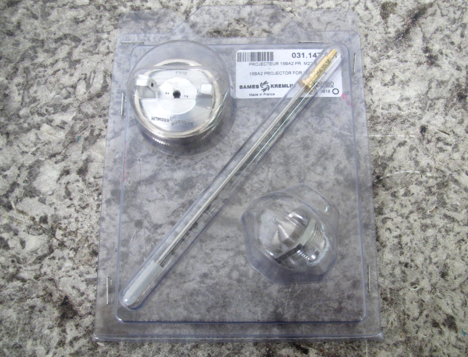 New Sames Kremlin 031.147.001 M22 BASIK Spray Gun Air Cap / Needle / Nozzle Kit