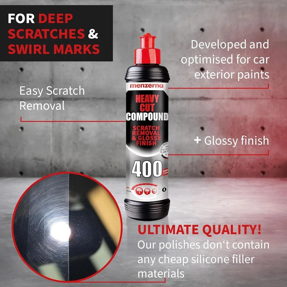 menzerna Heavy Cut Compound 400″ Car Polish I Cut, Medium & Finish…