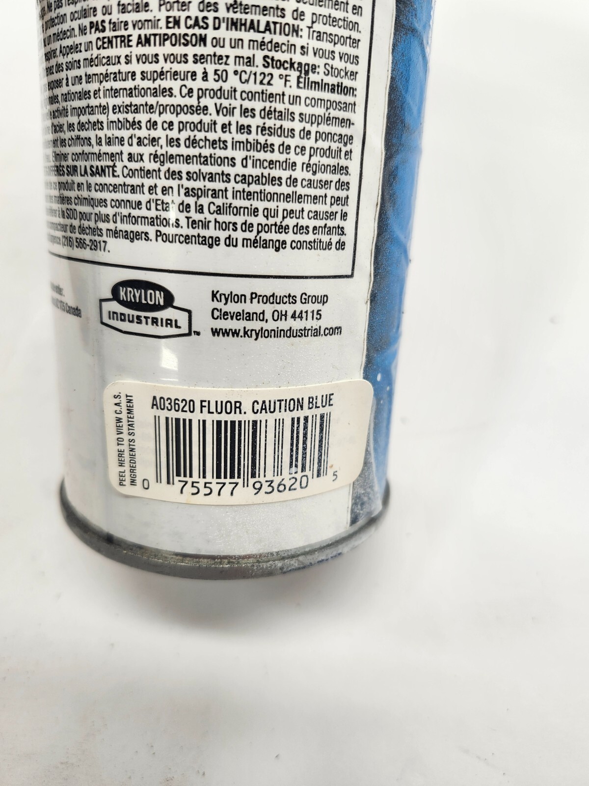Krylon Industrial A03620 Inverted Marking Paint, 17 Oz., Fluorescent Caution